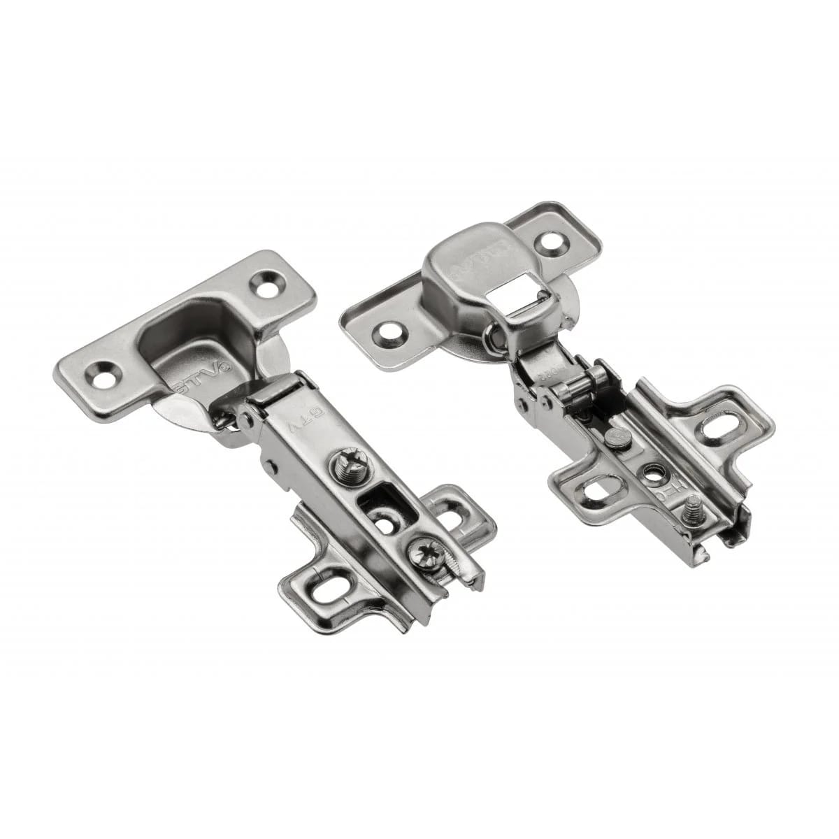 Overlay door mechanical hinge
